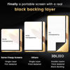 Picture of 2024 Upgraded Portable Projector Screen - Black Backing,150-T Straight Edges, Foldable, Washable and Wrinkle-Free - for Indoor Home Theater and Outdoor Cinema -150 inch White 16:9 by IOLIEO…