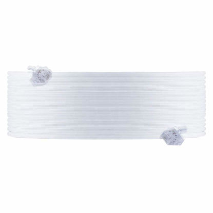 Picture of power gear Telephone Line Cord, 50 Feet, Ultra-Thin Phone Cord, Modular Jack Ends, Works for Phone, Modem or Fax Machine, for Use in Home or Office, White, 76325