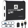 Picture of USB 3.0 Video Capture Card,1080P HDMI Recorder Game Capture Card for Windows/Mac OS,Compatible with Switch/PS5/PS4/Xbox/PC/Camera for OBS,Twitch,TikTok,YouTube Live Streaming and Recording