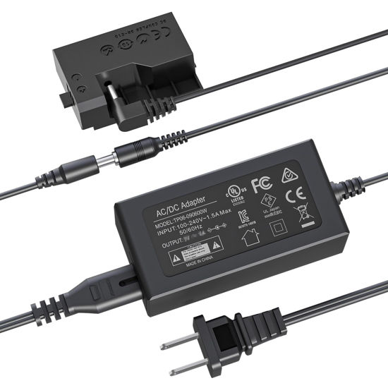 Picture of F1TP ACK-E10 AC Power Supply Adapter DR-E10 Dummy Battery Kit Replace LP-E10 Battery for Canon EOS Rebel T3 T5 T6 T7 1100D 1200D 1300D 1500D 2000D Cameras