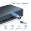 Picture of QSFPTEK 10GBase-T Module, SFP to RJ45, 10G Copper SFP+ Transceiver, 10Gbe Optical Ethernet Mini Gbic 10 giga Computer Networking Transceiver Compatible for Mellanox MFM1T02A-T, up to 30m