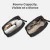 Picture of tomtoc Electronics Organizer Travel Case, Soft Puffy Organizer Bag Birthday Christmas Gifts Travel Essentials for Women Girls, Portable Accessory Tech Pouch Storage for Charger, Cord, Cable, Phone