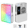 Picture of Amaran Ace 25c Pocket RGBWW LED Light, Boost Mode Up to 32W, Full-Color Mini Video Light (2,300-10,000K), 1,500 Lux@1m at 5,600K, 4500mAh Battery with PD Fast Charging for Mobile Creators (White)
