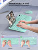 Picture of Wireless Keyboard and Mouse Combo - Full-Sized Ergonomic Keyboard with Wrist Rest, Phone Holder, Sleep Mode, Silent 2.4GHz Cordless Keyboard Mouse Combo for Computer, Laptop, PC, Mac, Windows (Green)