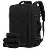 Picture of LOVEVOOK Travel Carry on Backpack, Large 40L Personal Item Travel Bag for Men & Women Flight Approved with 3 Packing Cubes, Suitcase Water Resistant Luggage Daypack Business Weekender Bag, Black