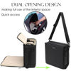 Picture of svatin Camera Insert Bag,Shockproof &Pressure-proof Dual Opening Padded Camera Lens Cube Case Backpack,Digital DSLR SLR Mirrorless Cameras Storage for Canon,Nikon,Sony,Panasonic(XS Black)