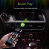 Picture of LKHF 3.5mm FM Transmitter LCD Diaplay in-car Music Audio Wireless Transmitter for Car Mobile Phones MP3 MP4 Player Tablet, Black