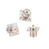 Picture of MOOKEERF SO 239 Connectors SO239 UHF Female RF Coax Connector SO239 4-Hole Flange Panel Chassis Mount Adapter Solder Cup SO-239 Bulkhead Connector 3Pcs for PL259 Male Plug