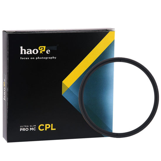 Picture of Haoge 55mm MC CPL Multicoated Circular Polarizer Polarizing Lens Filter for Sony A37 A55 A57 A65 A77 A100 with DT 18-55mm f/3.5-5.6 SAM Lens