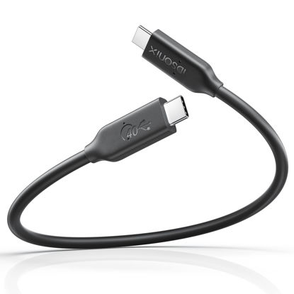 Picture of [USB-IF Certified] USB 4 Cable 1ft Compatible with Thunderbolt 4 Cable Thunderbolt 3 Cable,iDsonix 40Gbps USB4 Cable 100W Charging,8K or Dual 4K Display,for MacBook, iMac, Quest Link, eGPU