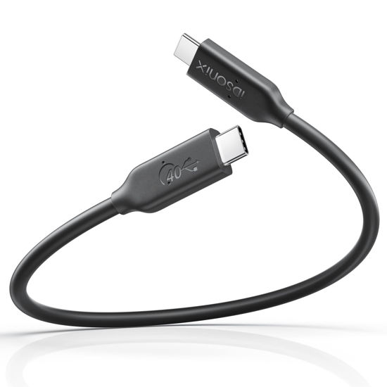 Picture of [USB-IF Certified] USB 4 Cable 1ft Compatible with Thunderbolt 4 Cable Thunderbolt 3 Cable,iDsonix 40Gbps USB4 Cable 100W Charging,8K or Dual 4K Display,for MacBook, iMac, Quest Link, eGPU