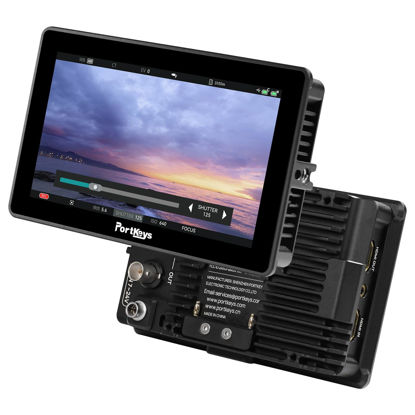 Picture of Portkeys BM5 IV Camera Control Field Monitor 5.5" 2000nit Dual Screen Touch Focus Camcorder Monitor Wired Control for Sony Canon RED ARRI ZCAM Nikon BMPCC, Aluminum Housing Manual Log Mode