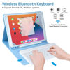 Picture of Keyboard Case for iPad 9th Generation 2021/8th Gen/7th Gen 10.2 Inch, Detachable Wireless with Pencil Holder Keyboard Cover for New iPad 9th Gen/8th Gen/7th Gen 10.2"/iPad Air 3/iPad Pro 10.5" (Blue)
