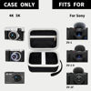 Picture of Hard Case Compatible with Sony ZV-1/ ZV-1F/ ZV-1 II Digital Camera，Portable Camera Storage Cover for ToAuite for Lecnippy for Bifevsr for Lecran 4K 5K Digital Camera-Black Bag+Grey Zipper(Box Only)