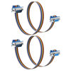Picture of JSADZKJD DB9 Serial Extension Cable RS232 DB9 Male to Female Straight Through Serial Cable DB9 9-Pin COM Port Serial Cable for PC Modem PDA 1.6FT/50CM (Male to Female DB9 Connector)