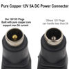 Picture of AIMHDUTY 12V DC Plug Adapter 5.5mm x 2.1mm, 10PCS Female DC Power Connector Copper Core 12V 5A no Heat for LED Strip CCTV Security Camera Cable End Plugs