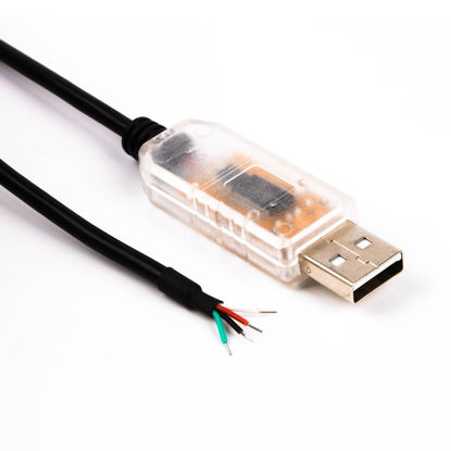Picture of USB to Rs485 Cable, Rs485 to USB Converter FT232RL chipset, Compatible USB-RS485-WE 4Pins Wire End Cable