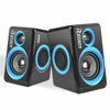 Picture of RECCAZR SP2040 Surround Computer Speakers with Deep Bass USB Wired Powered Multimedia Speaker for PC/Laptops/Smart Phone Built-in 4 Loudspeaker Diaphragm(Blue)