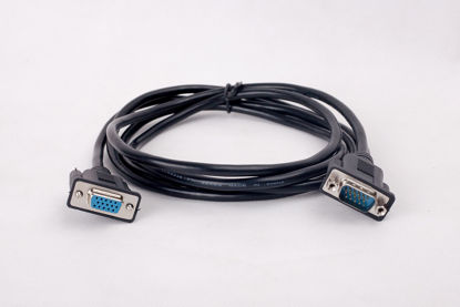 Picture of SummitLink HD15 DB15 VGA Full 15 pin Straight Through Extension Cable Wires