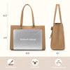 Picture of LOVEVOOK Laptop Tote Bag for Women 15.6 Inch Waterproof Leather Computer Bags for Business Office Work Briefcase