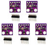 Picture of PAMEENCOS 5pcs GY-MAX30102 MAX30102 Heart Rate Click Pulse Blood Oxygen Concentration Pulse Oximetry Sensor Module (Purple Board) for Arduino