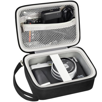 Picture of Hard Case Compatible with Sony ZV-1/ ZV-1F/ ZV-1 II Digital Camera，Portable Camera Storage Cover for ToAuite for Lecnippy for Bifevsr for Lecran 4K 5K Digital Camera-Black Bag+Black Zipper(Box Only)