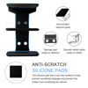 Picture of IFCASE 2 Tier Under Desk Laptop Mount, Double Decker Metal Under Desk Shelf Holder for Laptop, MacBook Pro, Keyboard with Anti-Scratch Silicone (Black)