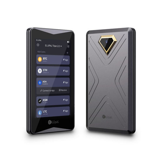 Picture of ELLIPAL Titan 2.0 Crypto Cold Wallet, Hardware Wallet, 100% Offline, Air-gapped - The Most Secure Crypto Wallet for 10000+ Coins & Tokens & NFTs