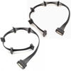 Picture of OHKIKOME SATA Power Splitter Cables 1 to 5 19.7 in (500 mm), 2Pack15 Pin Male to Female Power Cable Splitter Powers up to 5 Hard Disk Drive, SSD, Optical Drives (2, Black)