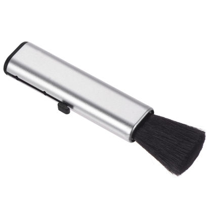 Picture of PATIKIL Keyboard Cleaning Brush, Telescopic Type Window Groove Cleaning Brush, for Laptop Computer Keyboard Window Silver