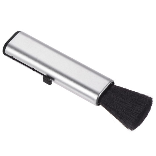 Picture of PATIKIL Keyboard Cleaning Brush, Telescopic Type Window Groove Cleaning Brush, for Laptop Computer Keyboard Window Silver