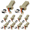 Picture of ANMBEST 10PCS DB9 Male Female Ethernet Adapter, 9 Pin Serial Port Male Female to RJ45 Ethernet LAN Extend Modular Converter (5PCS Male + 5PCS Female)