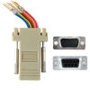 Picture of ANMBEST 10PCS DB9 Male Female Ethernet Adapter, 9 Pin Serial Port Male Female to RJ45 Ethernet LAN Extend Modular Converter (5PCS Male + 5PCS Female)