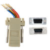 Picture of ANMBEST 10PCS DB9 Male Female Ethernet Adapter, 9 Pin Serial Port Male Female to RJ45 Ethernet LAN Extend Modular Converter (5PCS Male + 5PCS Female)