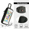 Picture of TXEsign Travel Carrying Case Bag with Clear Window for iPod Touch 7th /6th /5th Generation and iPhone 5/5s/5c, Protective Storage Bag Organizer for MP3 MP4 Music Player Carry Pouch Bag