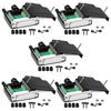 Picture of ANMBEST 5PCS DB25 Solderless Connector, RS232 D-SUB Serial to 25-pin Port 16mm Thinner Terminal Female Adapter Breakout Board with Case Long Bolts Nuts