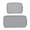 Picture of ERCRYSTO Universal Electronics/Accessories Soft Carrying Case Bag, Durable & Light-Weight,Suitable for Out-Going, Business, Travel and Cosmetics Kit (Small+Big-Gray)