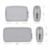 Picture of ERCRYSTO Universal Electronics/Accessories Soft Carrying Case Bag, Durable & Light-Weight,Suitable for Out-Going, Business, Travel and Cosmetics Kit (Small+Big-Gray)