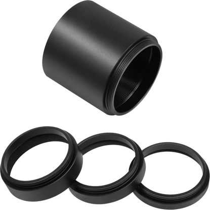 Picture of Alstar Astronomical T2-Extension Tube Kit for Cameras and eyepieces - Length 5mm 8mm 10mm 40mm - M42x0.75 on Both Sides