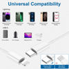 Picture of USB C to Lightning Cable 4Pack 3FT Type C Charger Fast Charging Cord Compatible for Apple iPhone 14/14 Pro/14Pro Max/13/13 Pro/12/12 Pro/11/11 Pro/XR/XS/X/8/8 Plus/iPad MFi Certified
