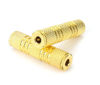 Picture of 3.5mm Coupler, Devinal 1/8" TRS/TS Female to Female Stereo Adapter Jack, Gold Plated Female Gender Changer, Aux Cord Connectors Extender 2 Pack