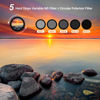 Picture of PROfezzion [2 in 1] 62mm ND Filter [ND2-ND32] and CPL Polarizer Polarizing Filter, Variable Neutral Density Adjustable Fader with 5 Hard Stops for Canon/Nikon/Sony/Fujifilm/Tamron/Sigma Lenses