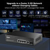 Picture of MokerLink 5 Port 2.5 Gigabit PoE Switch with 10G SFP, 5 x 2.5G Ethernet Ports, 4 Port PoE IEEE802.3af/at, 65W, Compatible with 10/100/1000Mbps, Unmanaged Fanless Wall Mountable Network Switch