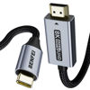Picture of BENFEI USB C to HDMI 2.1 Cable (8K@60Hz, 4K@240Hz, 6ft, Aluminum Shell, Nylon Braided) Compatible with iPhone 15/16 Pro/Max, MacBook Pro/Air 2023, iPad Pro, Surface Book 2 More