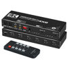 Picture of avedio Links 4K@60Hz 4x2 HDMI Matrix Switch, HDMI 2.0b Matrix Switch 4 in 2 Out, 4K HDMI Switcher Splitter + Optical and L/R Audio Output, Scaler EDID with Remote, HDCP2.2, HDR 10