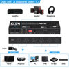 Picture of avedio Links 4K@60Hz 4x2 HDMI Matrix Switch, HDMI 2.0b Matrix Switch 4 in 2 Out, 4K HDMI Switcher Splitter + Optical and L/R Audio Output, Scaler EDID with Remote, HDCP2.2, HDR 10