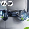 Picture of DICMKY Dual Head Car Cooling Fan for Back Seat, Usb Powered 3 Speeds Rotatable Car Seat Headrest Fan for Kids Baby Rear Facing, Summer Car Accessories Cooler That Blow Cold Air for Sedan Suv Rv Truck