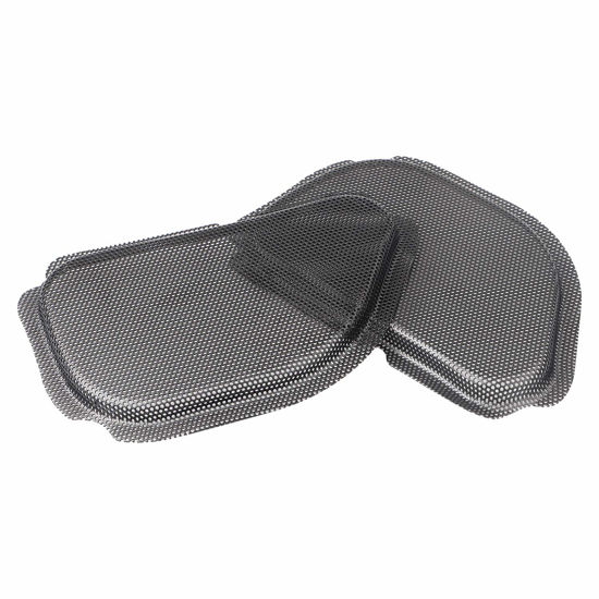 Picture of XMMT Black Metal Fairing Mesh Front Speaker Grills Cover Trim Replacement For Harley Road Glide FLTR 1998-2013