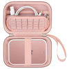 Picture of Supmay Hard Carrying Case Compatible with Canon Ivy 2 Mini Photo Printer, Wireless Bluetooth Portable Smartphone Printer, Zipper Mesh Pocket for USB Cable, Zink Photo Paper, Rose Gold