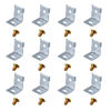 Picture of ZYAMY 12PCS Power Supply Mounting Bracket MHS012 Switch Power Supply Installation Power Bracket Kit with 12 Screws Power Clip Fixing Foot L-Shaped Bracket Switch Power Supply Installation Accessories